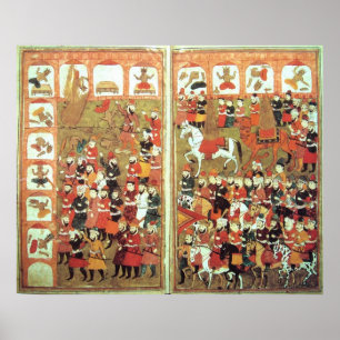 Muhammad Destroying Icons in the Kaaba Poster