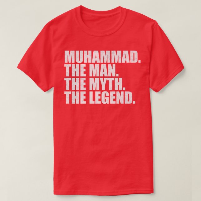 MuhammadMuhammad Name Muhammad given name T-Shirt (Design Front)