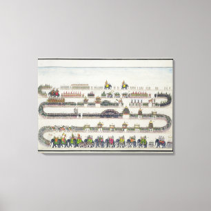 Muharram Ceremony, Faizabad, 1772 from 'The Gentil Canvas Print