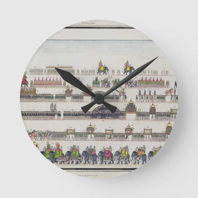 Muharram Ceremony, Faizabad, 1772 from 'The Gentil Round Clock (Front)
