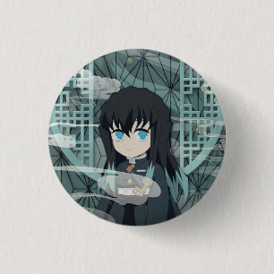 Muichiro Tokito Chibi 3 Cm Round Badge