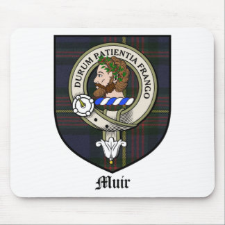Muir Clan Crest Badge Tartan Mouse Mat