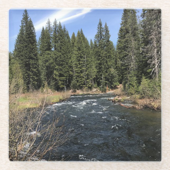 Muir Creek, Oregon Glass Coaster (Front)