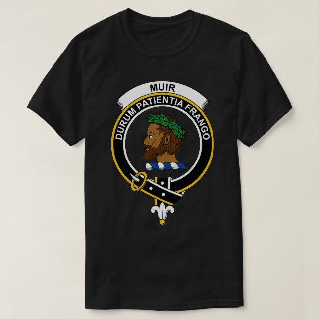 Muir Crest Tartan Clan Scottish Clan T-Shirt (Design Front)