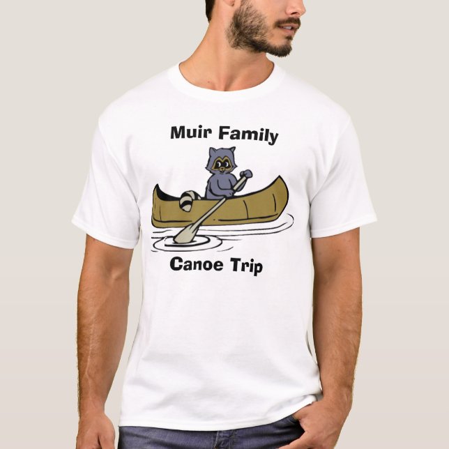Muir Family Canoe Trip Racoon T-Shirt (Front)