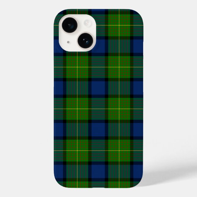 Muir Moore tartan green blue plaid Case-Mate iPhone Case (Back)
