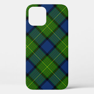 Muir Moore tartan green blue plaid iPhone 12 Case