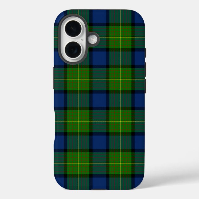 Muir Moore tartan green blue plaid Case-Mate iPhone Case (Back)