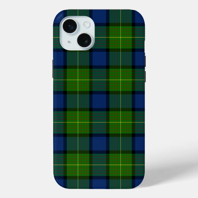 Muir Moore tartan green blue plaid Case-Mate iPhone Case (Back)