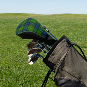 Muir Moore tartan green blue plaid Golf Head Cover