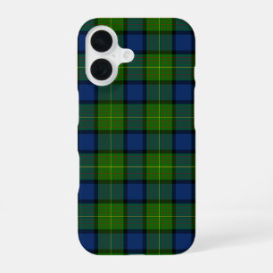 Muir Moore tartan green blue plaid iPhone 16 Case