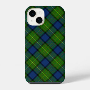 Muir Moore tartan green blue plaid iPhone 14 Case