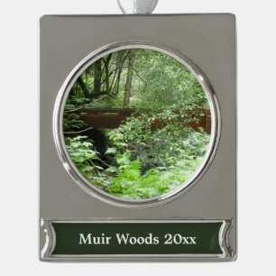 Muir Woods Bridge I Silver Plated Banner Ornament