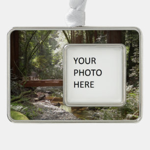 Muir Woods Bridge II Silver Plated Framed Ornament