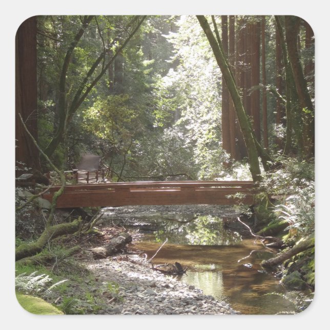 Muir Woods Bridge II Square Sticker (Front)