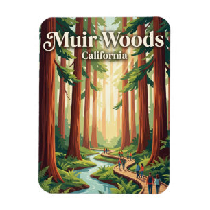 Muir Woods National Monument California Magnet