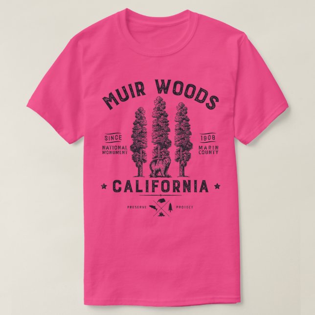 Muir Woods National Monument California Redwood Pa T-Shirt (Design Front)