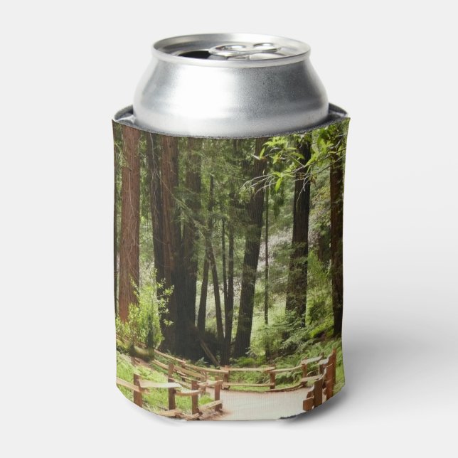 Muir Woods Path I Nature Photography Can Cooler (Can Front)