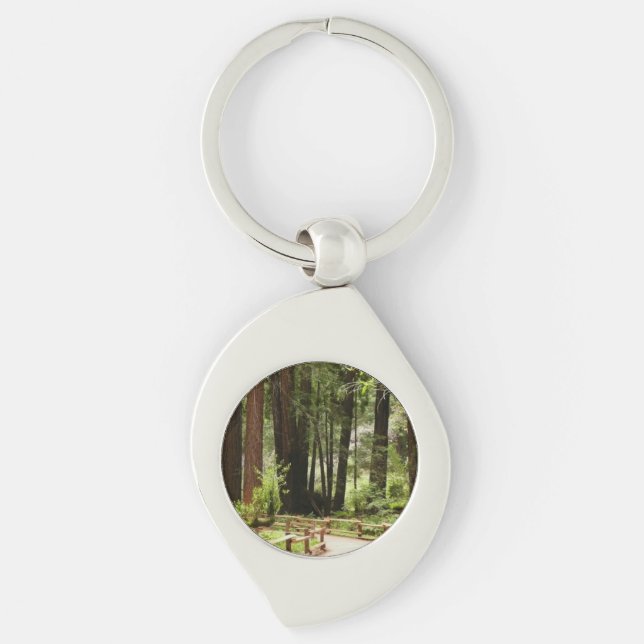 Muir Woods Path I Nature Photography Key Ring (Front)