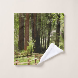 Muir Woods Path I Nature Photography Wash Cloth