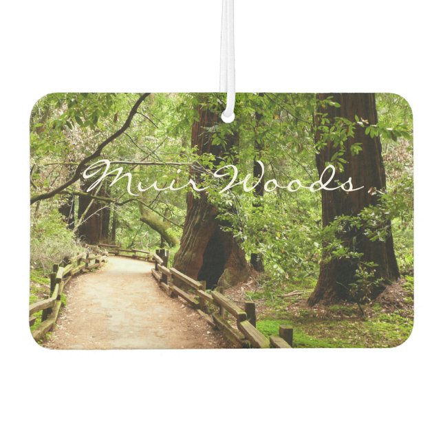 Muir Woods Path II Nature Photography Car Air Freshener (Front)
