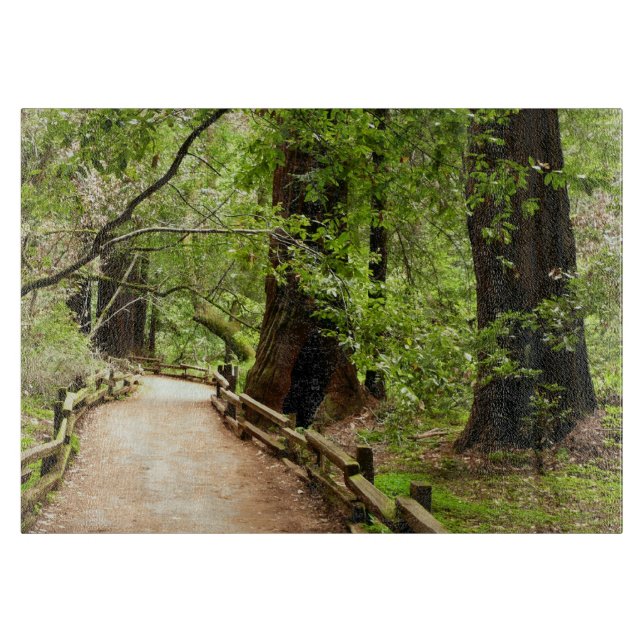 Muir Woods Path II Nature Photography Cutting Board (Front)