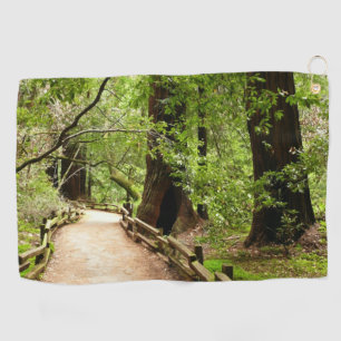 Muir Woods Path II Nature Photography Golf Towel
