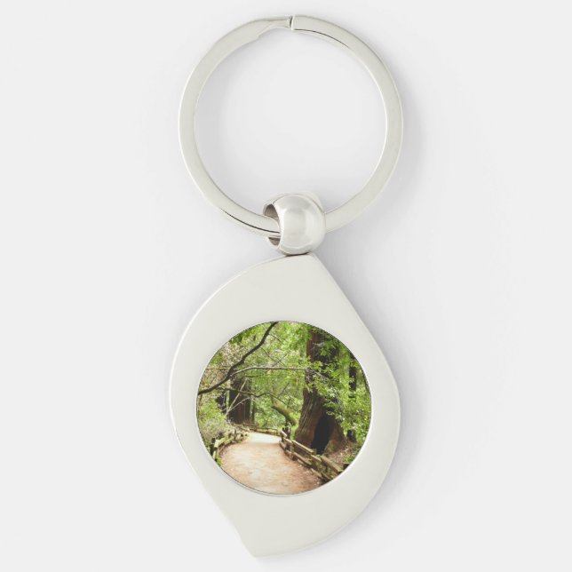 Muir Woods Path II Nature Photography Key Ring (Front)