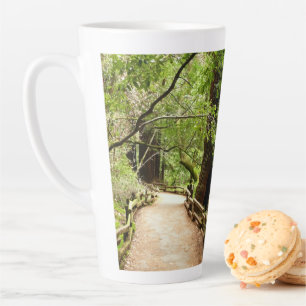 Muir Woods Path II Nature Photography Latte Mug