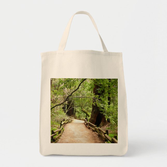 Muir Woods Path II Nature Photography Tote Bag (Front)