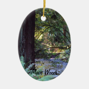 Muir Woods Stream Ceramic Tree Decoration