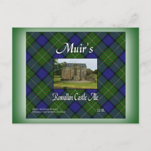 Muir's Rowallan Castle Ale Postcard