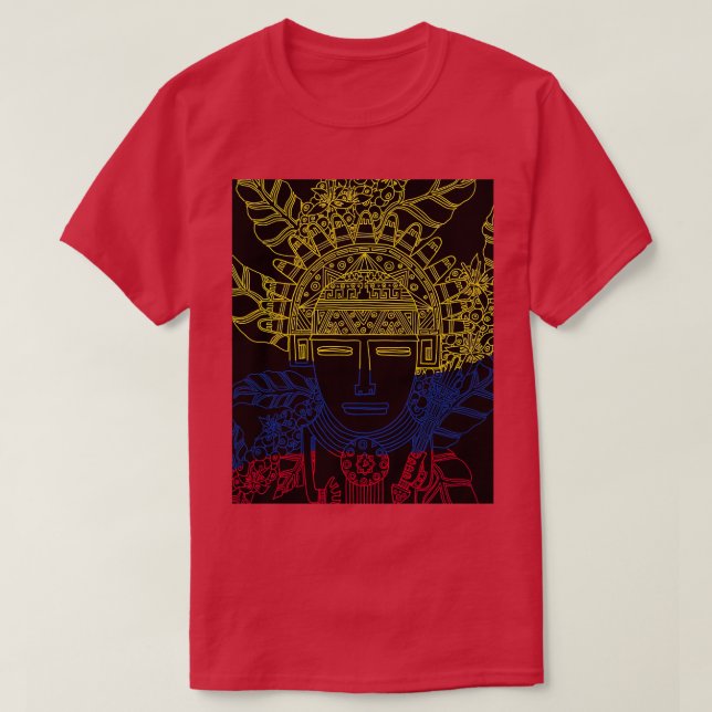 MUISCA CHIBCHA COLOMBIA COFFEE PLANT NATIONAL FLAG T-Shirt (Design Front)