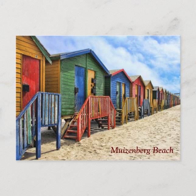 Muizenberg Beach Cape Town South Africa Postcard (Front)