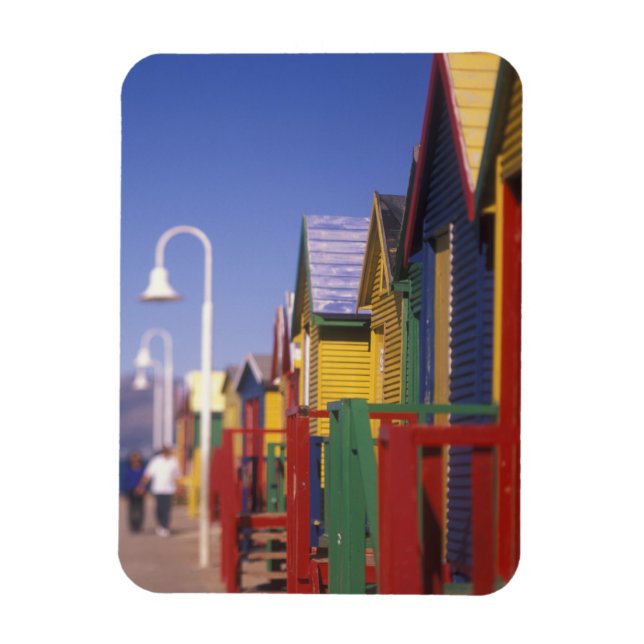 Muizenburg Bathing Boxes, near Capetown, South Magnet (Vertical)