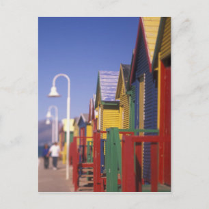 Muizenburg Bathing Boxes, near Capetown, South Postcard