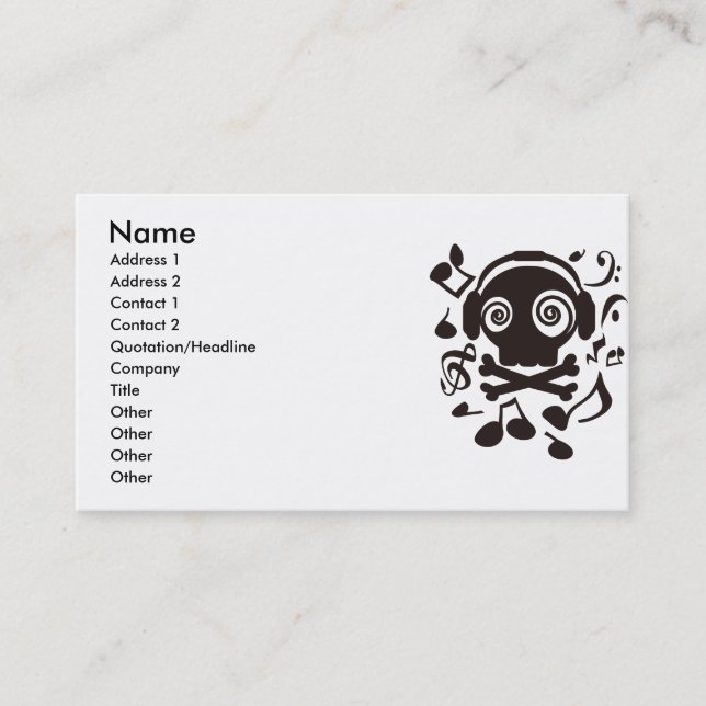 MuJack Business Card (Front)