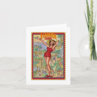 Mujer Havana: Vintage Cubano La Habana Tarjeta