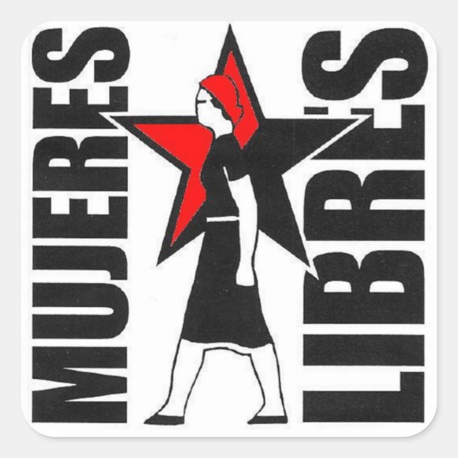 mujeres libres sticker (Front)