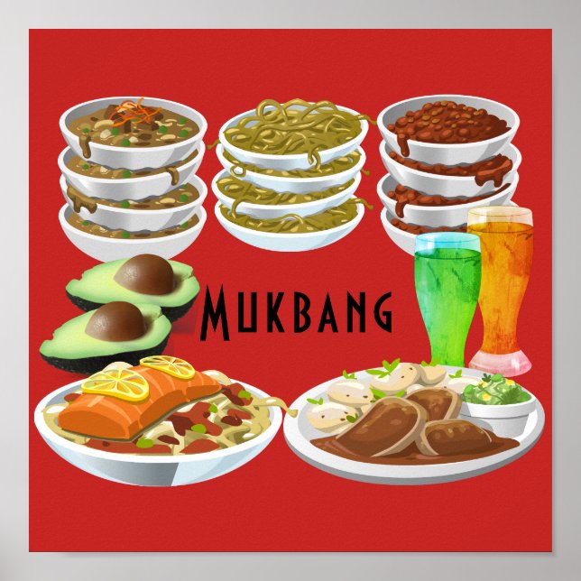 Mukbang Food Poster (Front)