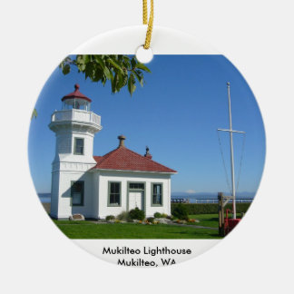 Mukilteo Lighthouse Ceramic Tree Decoration