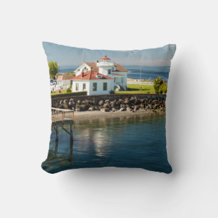 Mukilteo Lighthouse, Mukilteo, Washington, USA Cushion