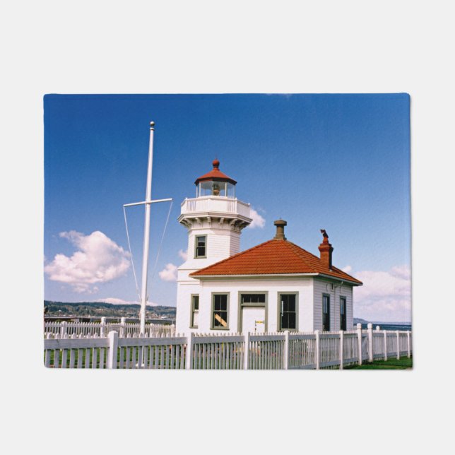 Mukilteo Lighthouse, Washington Door Mat (Front)