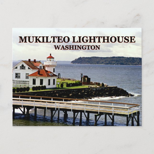 Mukilteo Lighthouse, Washington Postcard (Front)