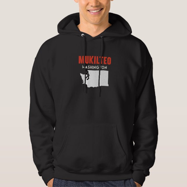 Mukilteo Washington USA State America Travel Washi Hoodie (Front)