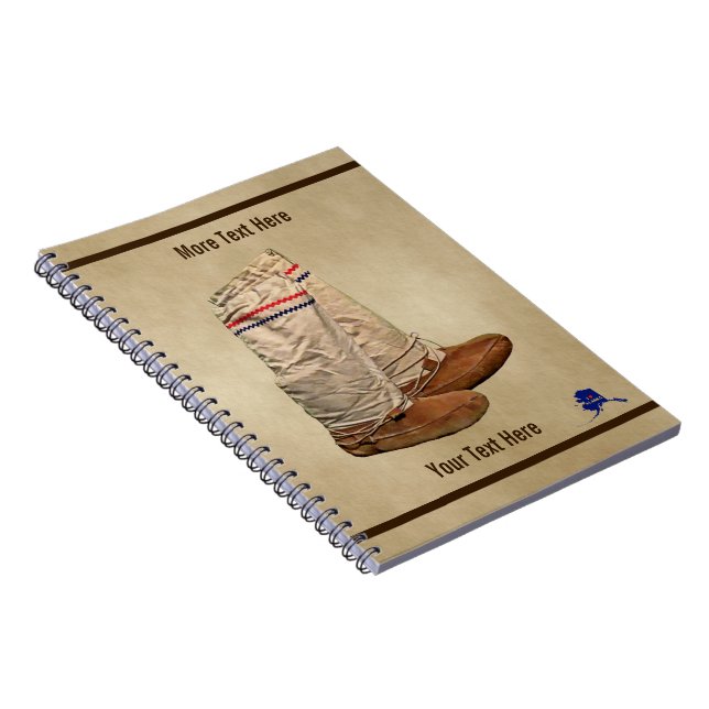 Mukluks On Old Paper Notebook (Right Side)