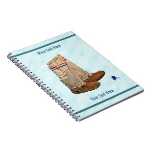 Mukluks On Snow Notebook