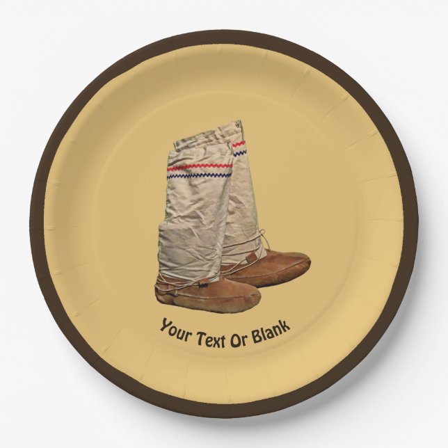 Mukluks Paper Plate (Front)