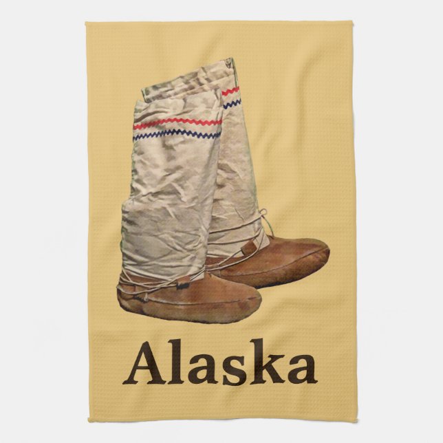 Mukluks Tea Towel (Vertical)