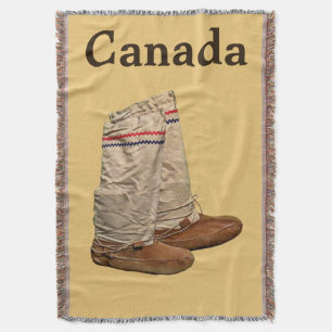 Mukluks Throw Blanket